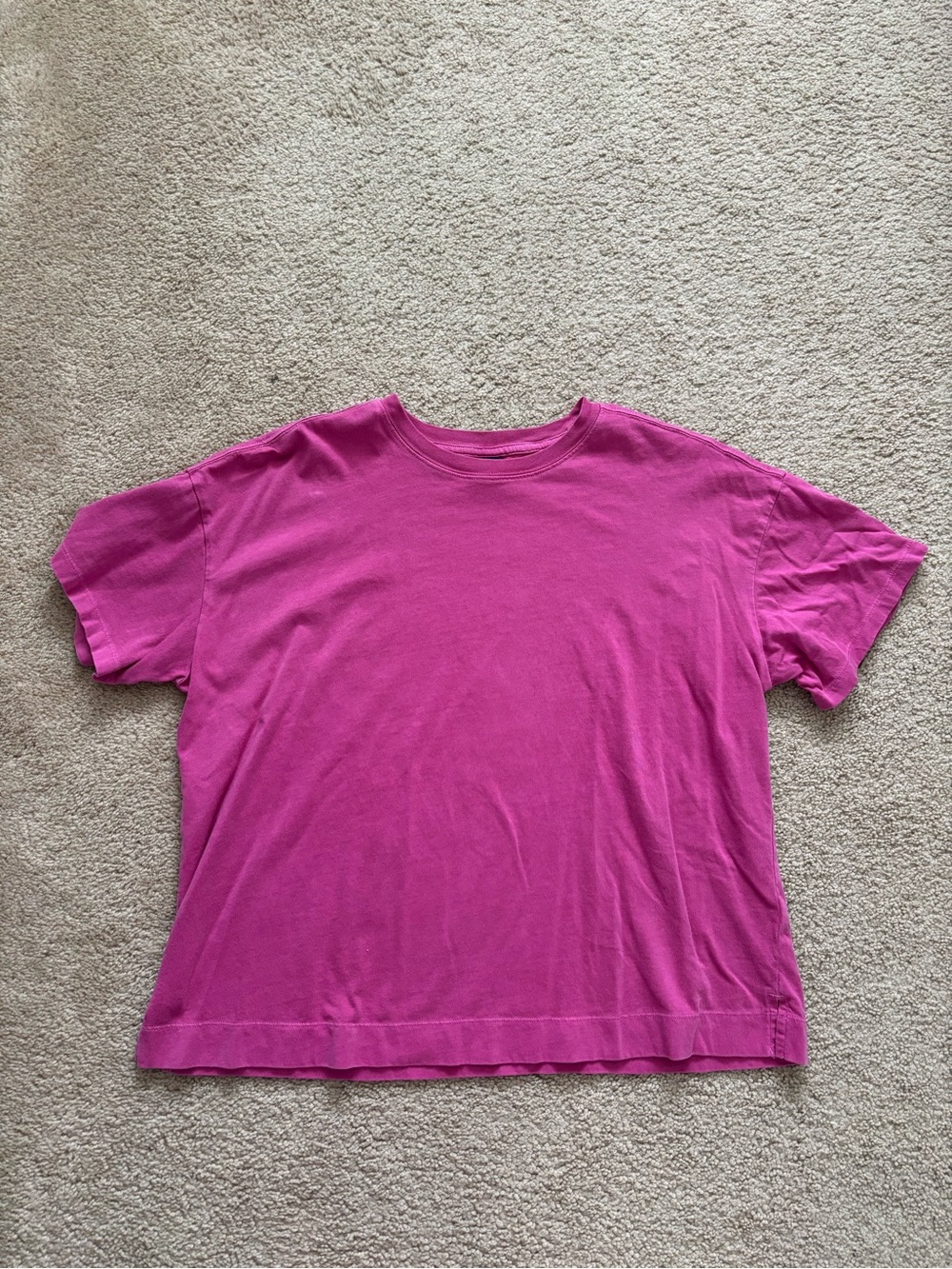 Old Navy Women’s Vintage Crew Neck Tee Magenta Lacquer